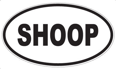 SHOOP - Oval Sticker
