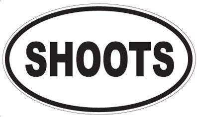 SHOOTS - Oval Sticker