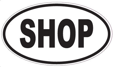 SHOP - Oval Sticker