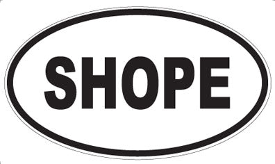 SHOPE - Oval Magnet