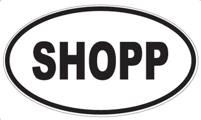 SHOPP - Oval Sticker