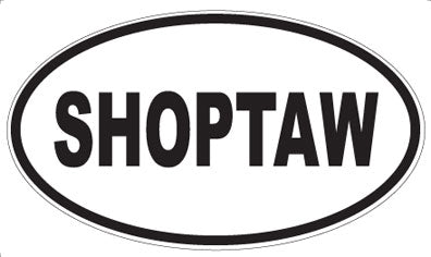 SHOPTAW - Oval Sticker