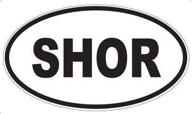 SHOR - Oval Sticker