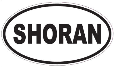 SHORAN - Oval Sticker