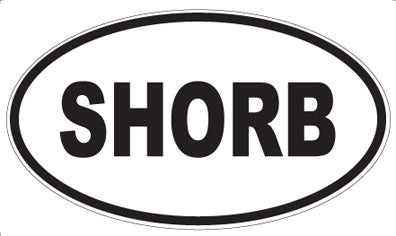 SHORB - Oval Sticker