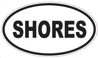 SHORES - Oval Sticker