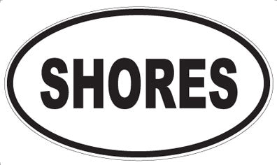 SHORES - Oval Magnet
