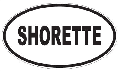 SHORETTE - Oval Sticker