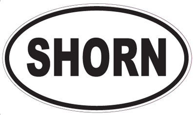 SHORN - Oval Magnet