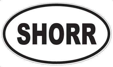 SHORR - Oval Sticker
