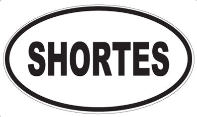 SHORTES - Oval Sticker