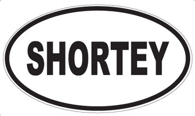 SHORTEY - Oval Sticker