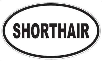 SHORTHAIR - Oval Sticker