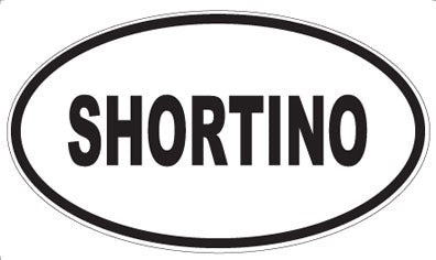 SHORTINO - Oval Sticker