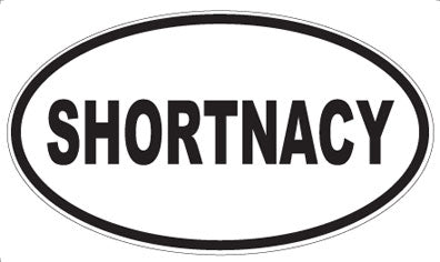 SHORTNACY - Oval Sticker