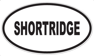SHORTRIDGE - Oval Magnet