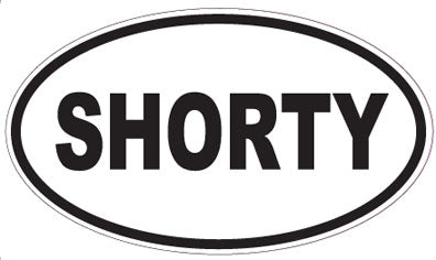 SHORTY - Oval Sticker