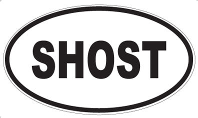 SHOST - Oval Sticker