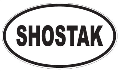 SHOSTAK - Oval Sticker