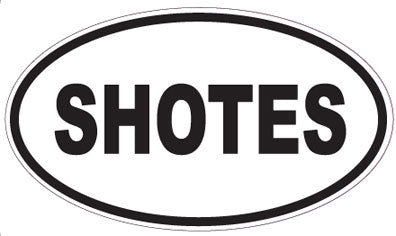 SHOTES - Oval Sticker