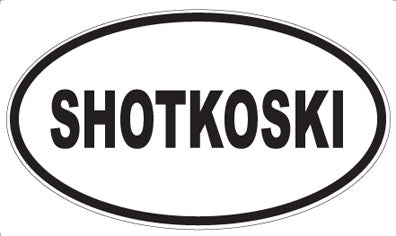 SHOTKOSKI - Oval Sticker
