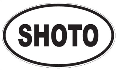 SHOTO - Oval Sticker
