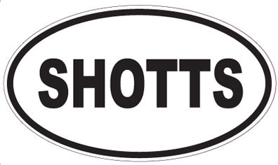 SHOTTS - Oval Sticker
