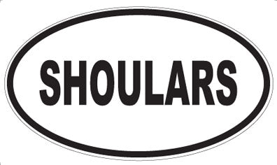 SHOULARS - Oval Sticker