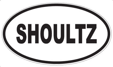 SHOULTZ - Oval Sticker