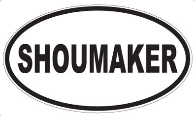 SHOUMAKER - Oval Sticker