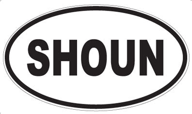 SHOUN - Oval Sticker