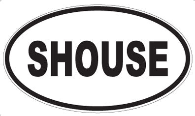 SHOUSE - Oval Sticker