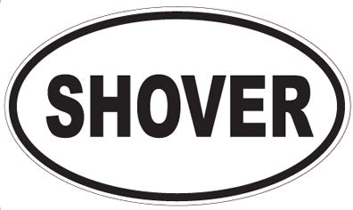 SHOVER - Oval Sticker