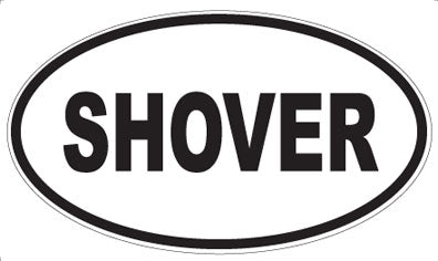 SHOVER - Oval Magnet