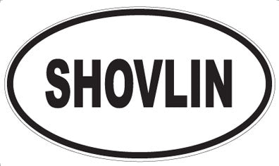 SHOVLIN - Oval Magnet