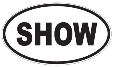 SHOW - Oval Sticker