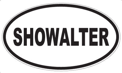 SHOWALTER - Oval Sticker