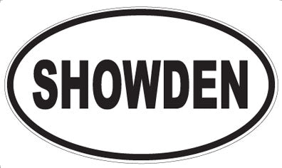 SHOWDEN - Oval Sticker