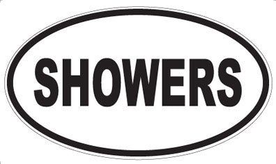 SHOWERS - Oval Sticker