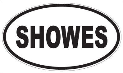 SHOWES - Oval Sticker