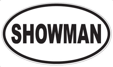 SHOWMAN - Oval Sticker