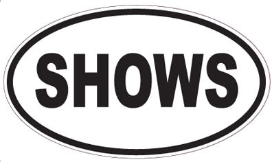 SHOWS - Oval Sticker