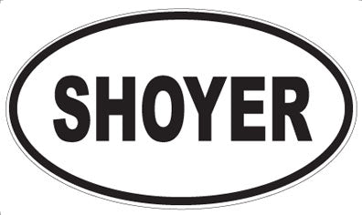 SHOYER - Oval Sticker
