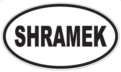SHRAMEK - Oval Sticker