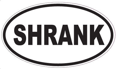 SHRANK - Oval Sticker