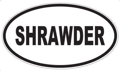 SHRAWDER - Oval Magnet
