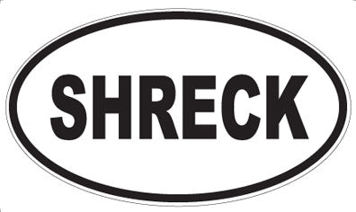 SHRECK - Oval Sticker