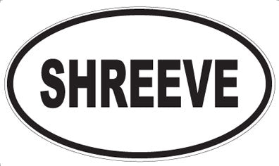 SHREEVE - Oval Sticker