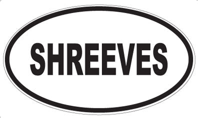 SHREEVES - Oval Magnet