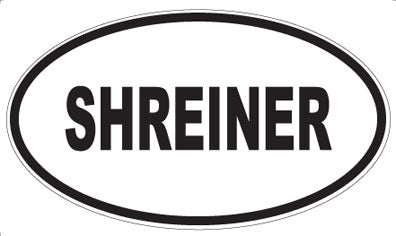 SHREINER - Oval Sticker